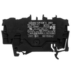 Złączka szynowa 3-przewodowa 1,5mm2 czarna TOPJOBS 2001-1305 