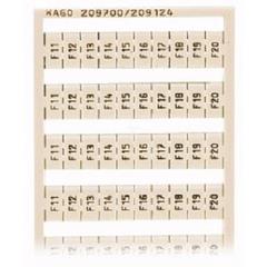 Ramka z oznacznikami 10x F11-F20 209-700/209-124 /5szt./