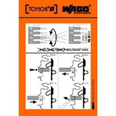 Naklejka z instrukcją obsługi mostkowanie złączek serie 2001/ 2002/ 2004/ 2006/ 2010/ 2016 TOPJOBS 210-400/2000-002 