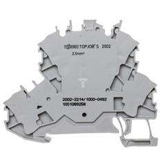 Złączka 2-piętrowa 2,5mm2 diodowa szara TOPJOBS 2002-2214/1000-492