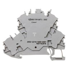 Złączka 2-piętrowa 2,5mm2 diodowa szara TOPJOBS 2002-2214/1000-491