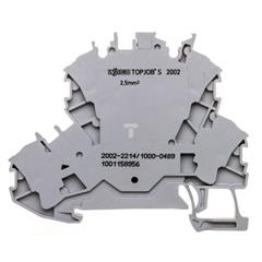 Złączka 2-piętrowa 2,5mm2 diodowa szara TOPJOBS 2002-2214/1000-489