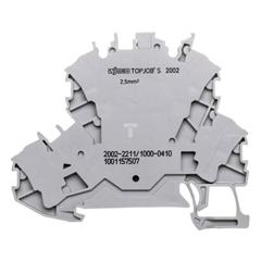 Złączka 2-piętrowa 2,5mm2 diodowa szara TOPJOBS 2002-2211/1000-410