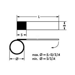 Samoprzylepny oznacznik kabla 13x23mm z laminacją 211-156