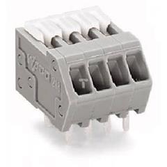 Listwa zaciskowa do płytek drukowanych 2-biegunowa szara raster 2,54mm 218-502 