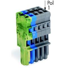 Gniazdo X-COM 1-przewodowe 5-biegunowe szare 769-105/000-039 