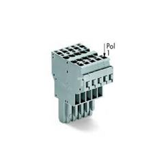 Gniazdo X-COM 2-przewodowe 5-biegunowe szare 769-125