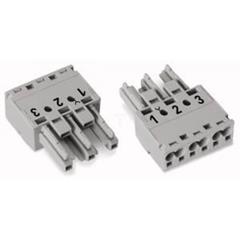 Gniazdo 3-torowe szare WINSTA 770-243 