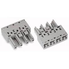 Gniazdo 4-torowe szare kodowanie B WINSTA 770-244 