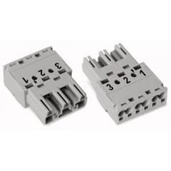 Wtyk 3-torowy szary kodowanie B WINSTA 770-253 