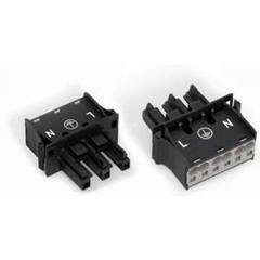 Gniazdo 3-torowe SnapIn czarne WINSTA 770-703/009-000 