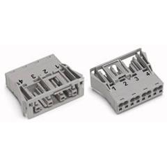 Gniazdo 4-torowe SnapIn szare WINSTA 770-744 