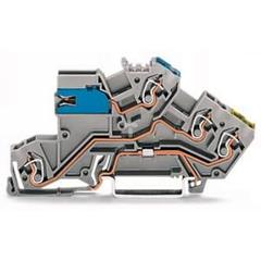 Złączka TOPJOB piętrowa 2,5mm2 NT/L/PE szara 775-641