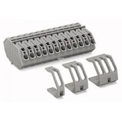 Listwa zaciskowa 7-torowa 4mm2 szara 826-167