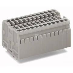 Listwa zaciskowa 2-przewodowa 2,5mm2 11-torowa szara stopki montażowe 869-161