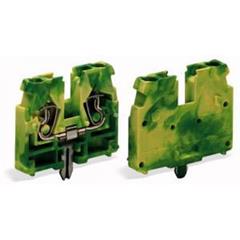 Złączka 2-przewodowa wewnętrzna PE 2,5mm2 żółto-zielona 869-328