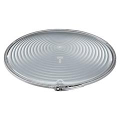 Klosz okrągły tworzywo  przezroczysty z ramką i uszczelką GW83537