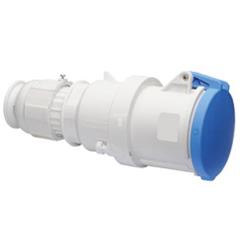 Gniazdo przenośne TE z zintegrowanym zadławieniem MULTI-GRIP 63A 3p 230V 6h IP44 3104