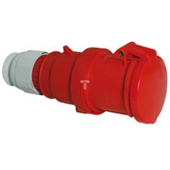 Gniazdo przenośne TE z zintegrowanym zadławieniem MULTI-GRIP 63A 5p 400V 6h IP44 3112