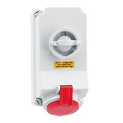 Gniazdo stałe QC z wył. i blok. 16A 4p 400V 6h IP44 16038