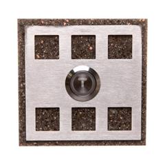 Przycisk dzwonkowy kwadratowy z podświetleniem brązowy 1A/250V PDK-251-BRA YNS10000020