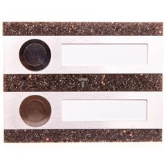 Przycisk dzwonkowy podłużny podwójny brązowy 1A/50V PDK-250/2-BRA YNS10000016