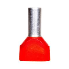 Końcówka tulejkowa podwójna izolowana /czerwona/ TV 10-14 /100szt./