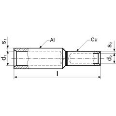 Złączka redukcyjna Al-Cu szczelna ACL 150-25