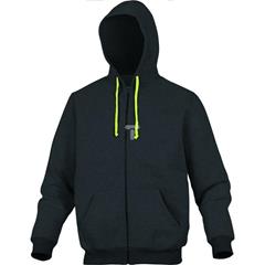 Bluza z kapturem z poliestru 65% i bawełny 35% XL szaro-żółta CENTOGJXG