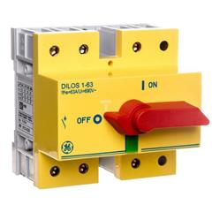 Rozłącznik izolacyjny DILOS 1 63A 3P czerwony/żółty bezpieczenstwa D/061314-203 730056