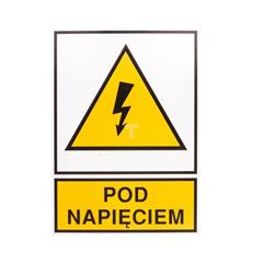 Tabliczka /znak ostrzegawczy/ TZO 105X148P 'P.NAP.' E04TZ-01012130800 /10szt./