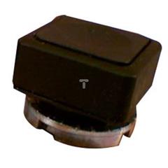 Przycisk płaski kwadratowy z ramką montażową czarny P9SPNNG 186000