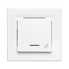 ASFORA Przycisk dzwonek z podświetleniem zaciski śrubowe biały EPH1700321