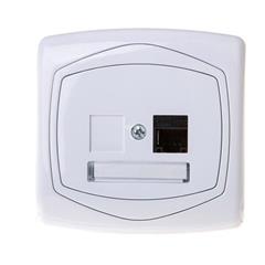 TON Gniazdo komputerowe pojedyncze kat. 5e MMC biały GPK-1C/K/00