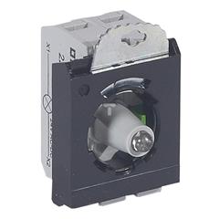 Korpus kompletny OSMOZ główka podświetlana czerwona 24V 1Z uchwyt potrójny zaciski śrubowe 023001