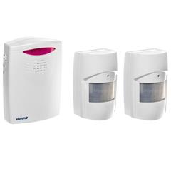 Czujnik ruchu x2 z sygnalizacją bezprzewodową IP44 120m biały OR-MA-710