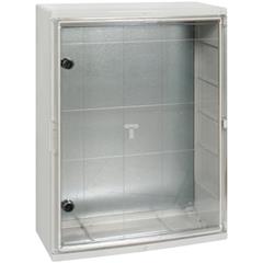 Obudowa z drzwiami transparentnymi SWD 600x500x220mm IP65 z płytą montażową ICW-506022-P