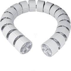 Osłona elastyczna kabli okrągła fi 70mm 1m jasnoszara RK17035