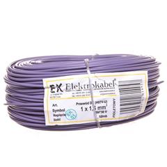 Przewód instalacyjny H07V-U (DY) 1,5 fioletowy /100m/