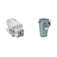 Zestaw kompletny 3+PE żeński / obudowa wtyczki + wkład/ EPIC KIT H-A 3 BS MTGVB M20 75009612