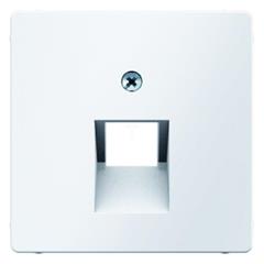 Berker Q.1 Plakietka do gniazda teleinformatycznego pojedynczego śnieżnobiała aksamit 14076089