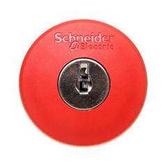 Napęd przycisku grzybkowego czerwony z kluczykiem ZB5AS944