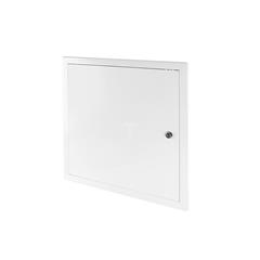 Drzwiczki rewizyjne plastikowe 450x450mm białe z zamkiem DT17Z