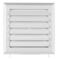 Kratka wentylacyjna 130x130mm biała żaluzja+sznurek rozpieracze T37