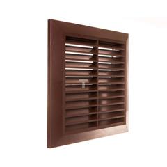 Kratka wentylacyjna 137x137mm brązowa T40BR