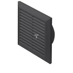 Kratka wentylacyjna 137x137mm grafitowa T40GR