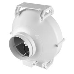 Wentylator promieniowy fi 150/160 150W 830m3/h 230V IP44 biały E00784 WP150/160