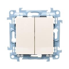 Simon 10 Łącznik świecznikowy 10AX IP44 kremowy CW5B.01/41 WC-W5Bxxxx-01-41xx