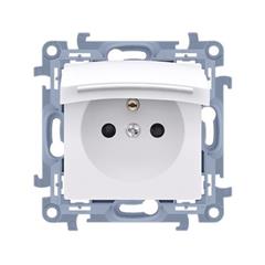 Simon 10 Gniazdo pojedyncze z uszczelką białe 16A 250V IP44 CGZ1B.01/11 WC-GZ1Bxxx-01-11xx