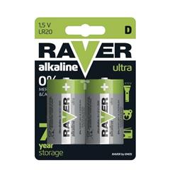 Bateria alkaliczna RAVER ULTRA D LR20 /blister 2szt./ B7941